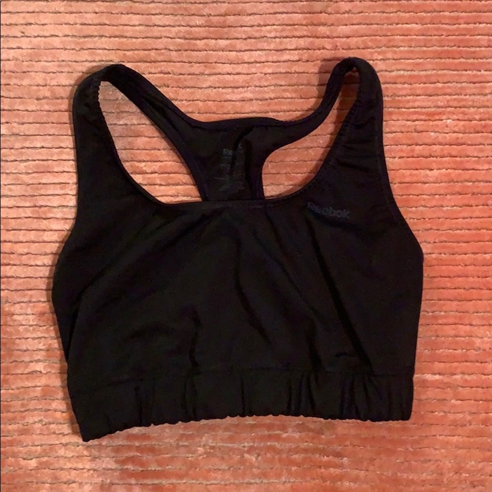 Black Reebok sports Bra